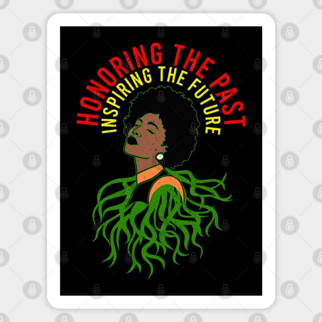 Honoring The Past Inspiring The Future Black History Month Magnet by alcoshirts